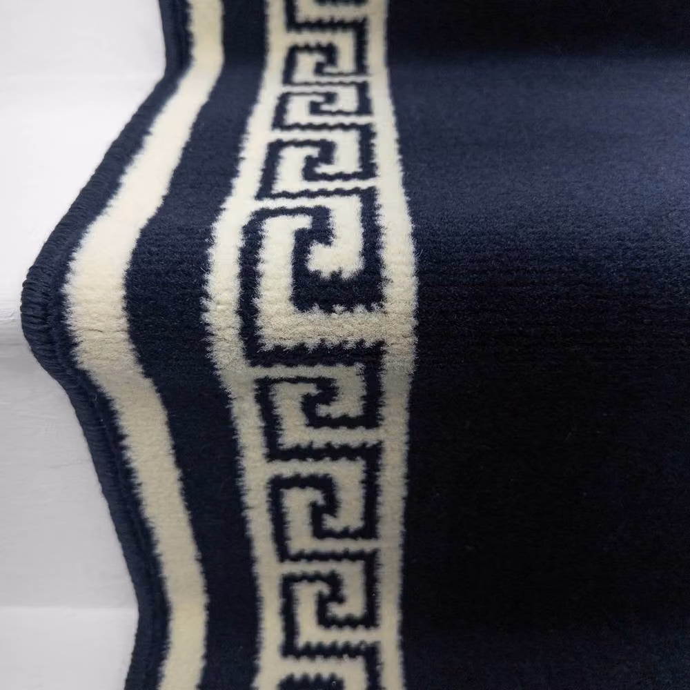 runrug Soft and Durable Stair Runner in Blue, W: 100 cm, L: 630 cm – 9