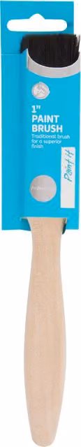 Professional Wood Brush in Beige, 2.54 cm