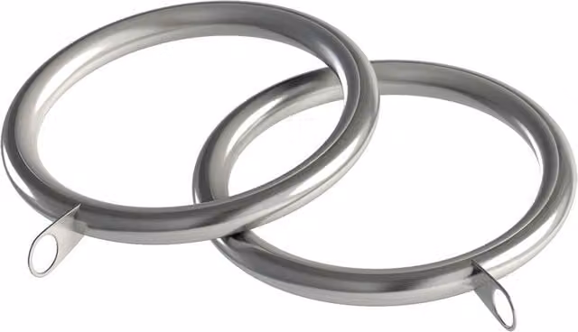 Terrys 10 Pack of Silver Metal Rings