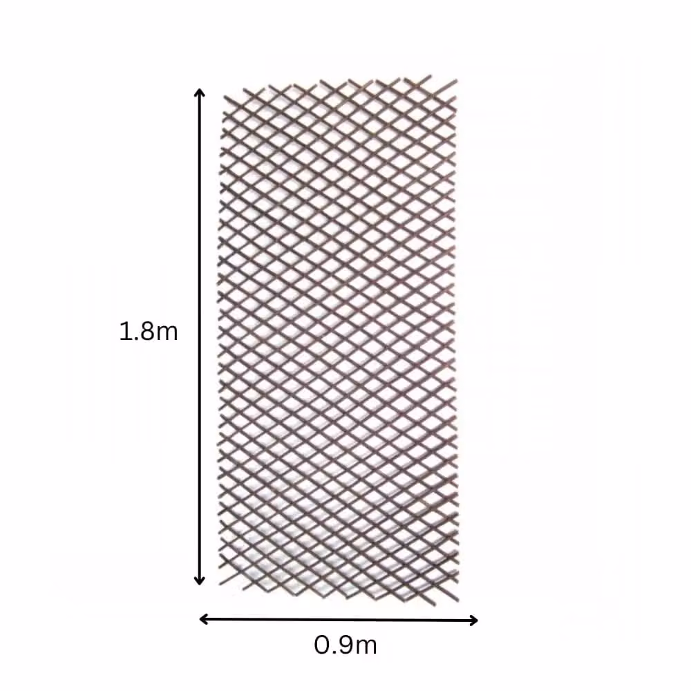 Marco Paul Brown Woven Willow Expandable Garden Plant Support Trellis, Height: 180 cm – 2