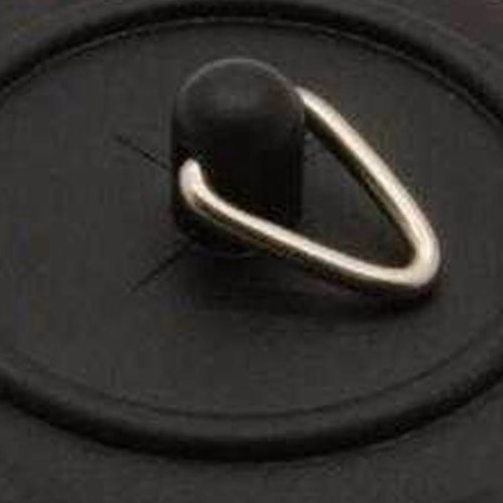 Securit Black Plastic Basin Plug – 2