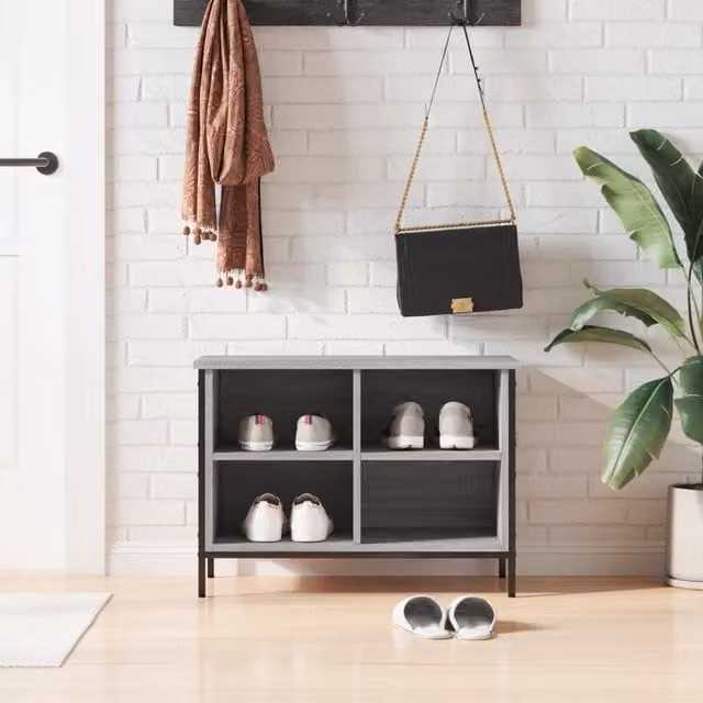 Berkfield Home Grey Sonoma Shoe Cabinet W: 69 cm, D: 35 cm, H: 50 cm