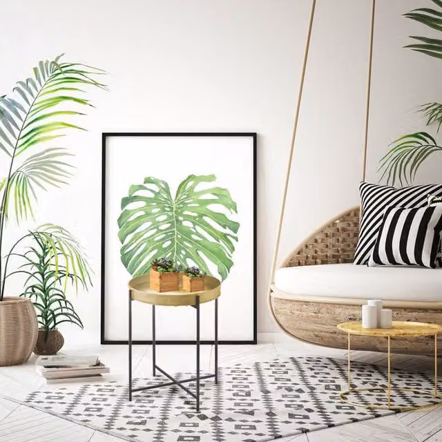 The Mia UK Modern Round Gold Side Table