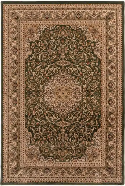 The Rug House Opulent Green Fireside Oriental Area Rug, Green, Width: 290 cm
