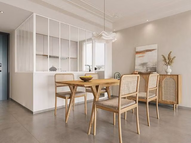Vente-unique Corner Studio Glass Panelling in Powder-Coated White Aluminium, W: 150 cm, L: 180 cm – 1