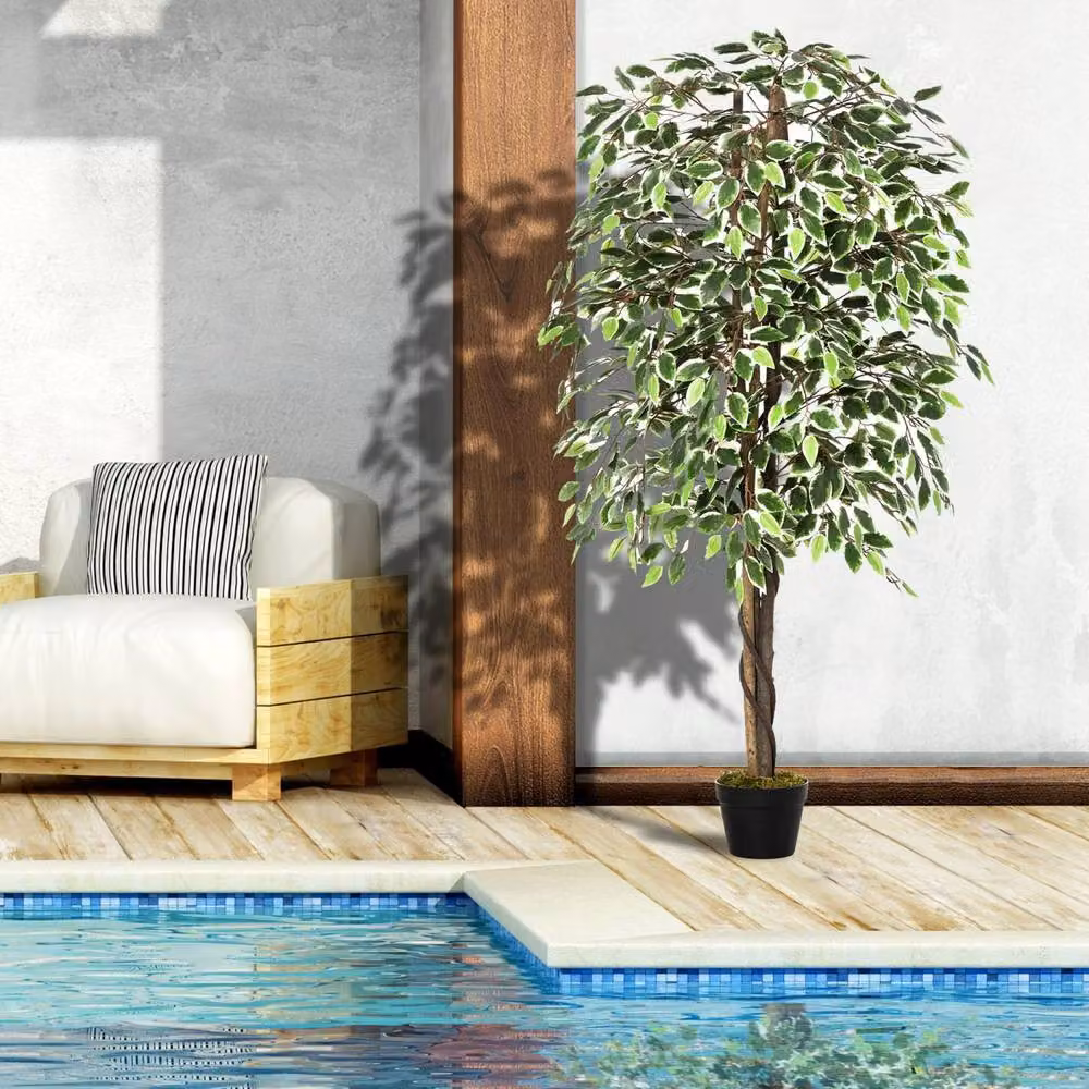 Wyld Haus Keco Yona 160cm Artificial Ficus Indoor Plant in Green Decorative Pot – 4