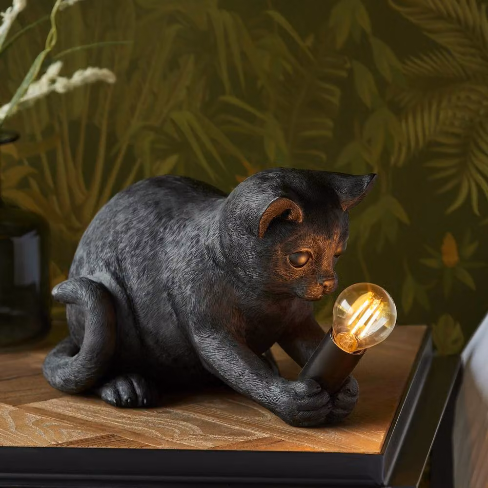 Netlighting Kitten Table Lamp in Matt Black with E14 Bulb – 2