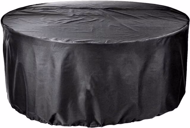 Cozy Bay EZBreathe Black Polyester Round Patio Set Cover for 6-8 Seats