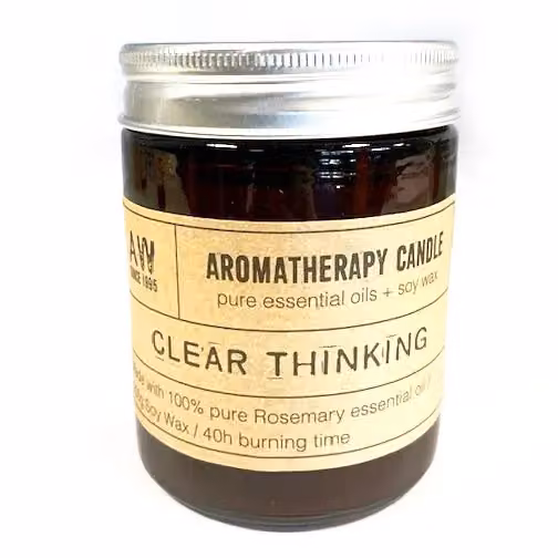Ancient Wisdom Clear Thinking Natural Aromatherapy Soy Wax Candle with Rosemary Essential Oils, 200g – 3