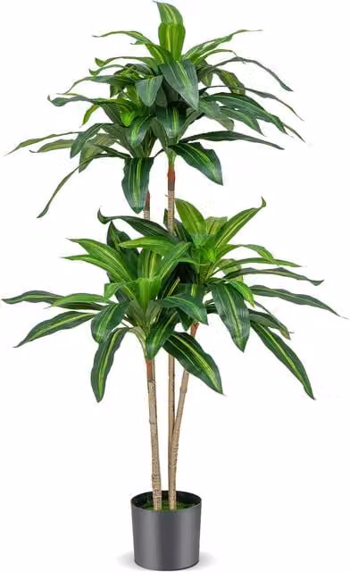 Costway Artificial Dracaena Tree, Green, Height: 140 cm