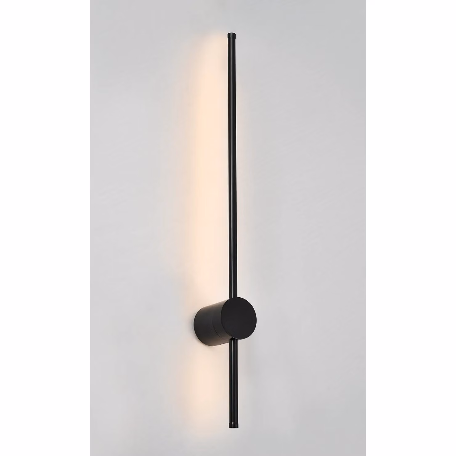Happy Homewares Modern Black Metal LED Up and Down Wall Light Fitting – 2