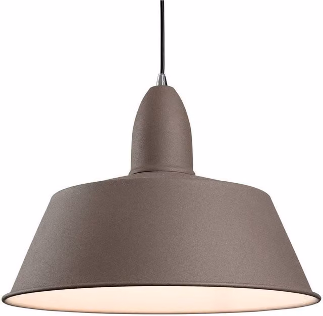 Firstlight Riva 1 Dome Concrete Ceiling Pendant Light in Grey with E27 Socket