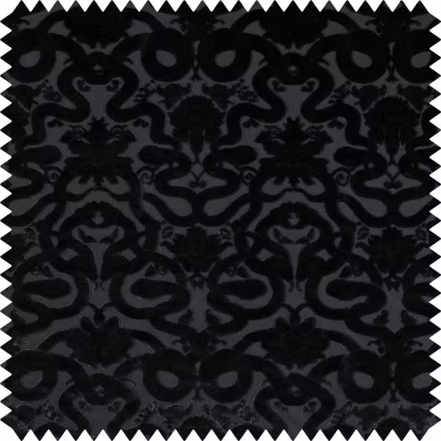 House of Hackney Anaconda Cut-Velvet in Black