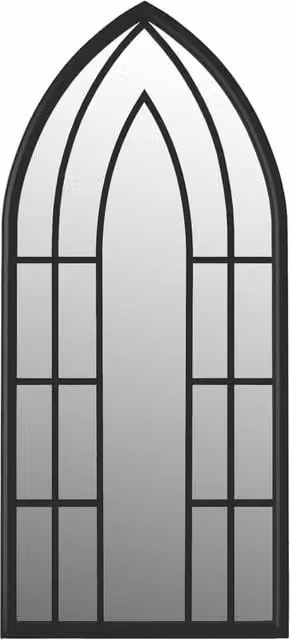 Berkfield Home Antique Black Rectangular Wall Mirror, W: 70 cm, H: 30 cm – 1