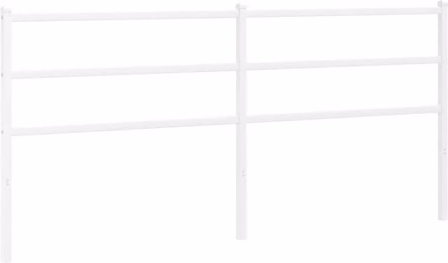 Berkfield Home Classic Metal Headboard, White, 193 cm