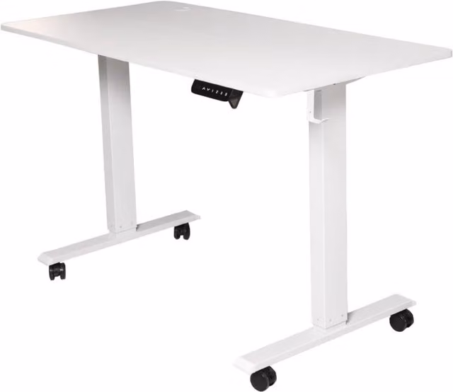 Alivio Height Adjustable Electric Desk in White