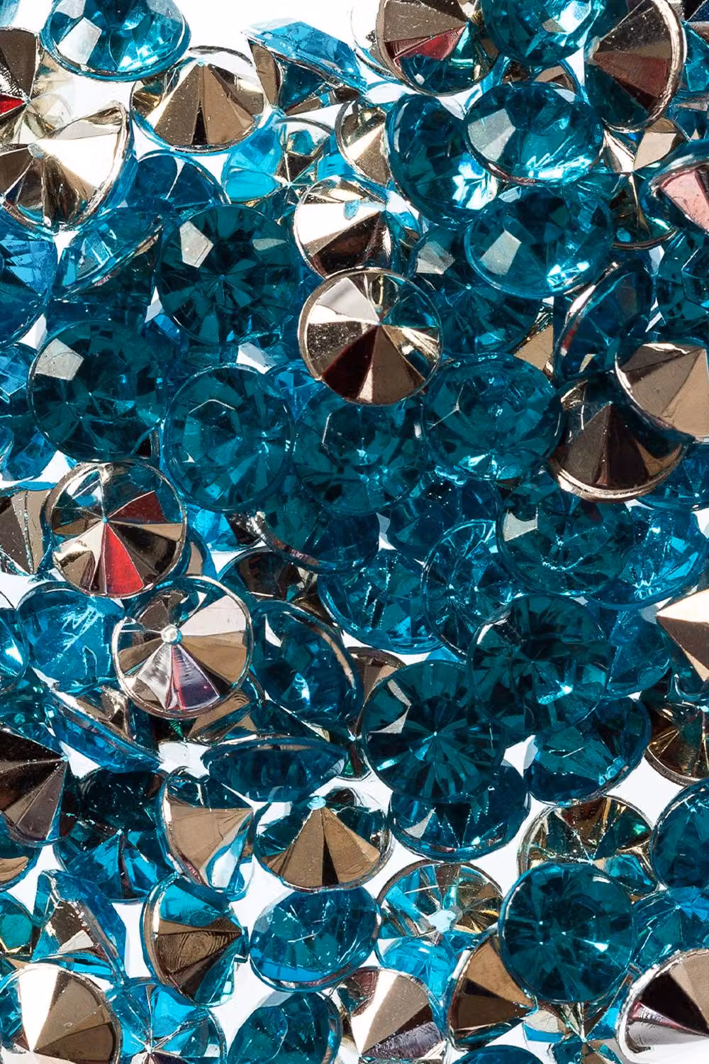 Neel Blue Acrylic Rhinestone Round Table Confetti Scatters, 2000 Pieces in Teal – 5