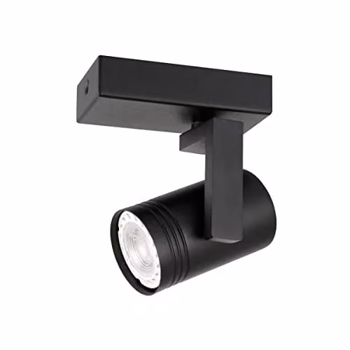 Netlighting Spiela Modern Single Surface Spotlight GU10 in Black – 1