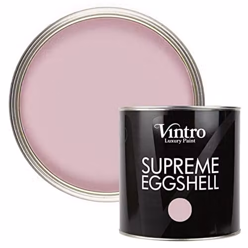 Vintro Pink Eggshell Satin Paint for Walls, Wood and Trim, 2.5 Litres