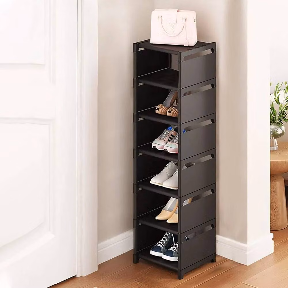 Kelvenix 7-Tier Vertical Shoe Rack in Black – 5