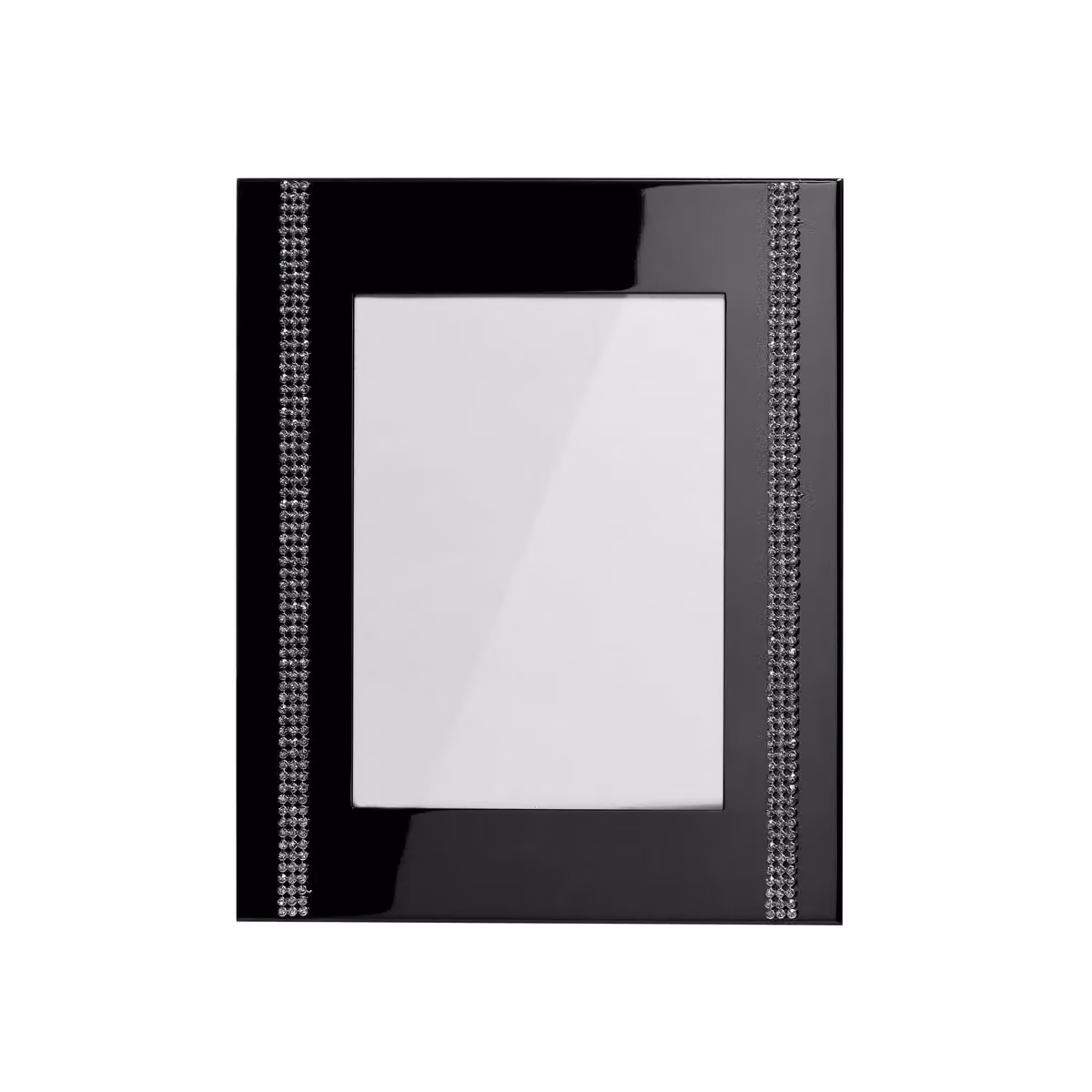Orsina Rectangular Single Metal Tabletop Photo Frame in Silver and Black for 4 x 6 inch Photos – 2