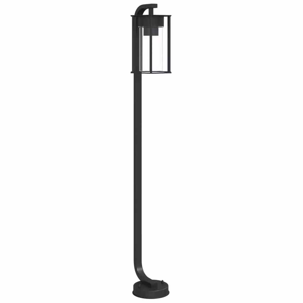 Berkfield Home Black Stainless Steel Outdoor Floor Lamp, Height: 100 cm – 2