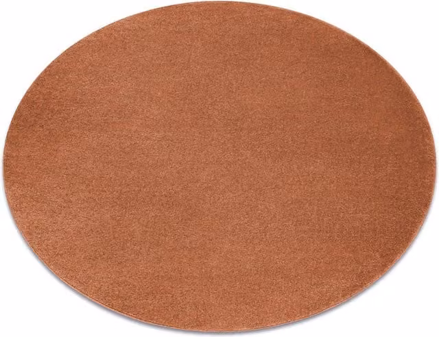 RugsX Softy Round Rug in Gold and Orange, Diameter: 200 cm – 1