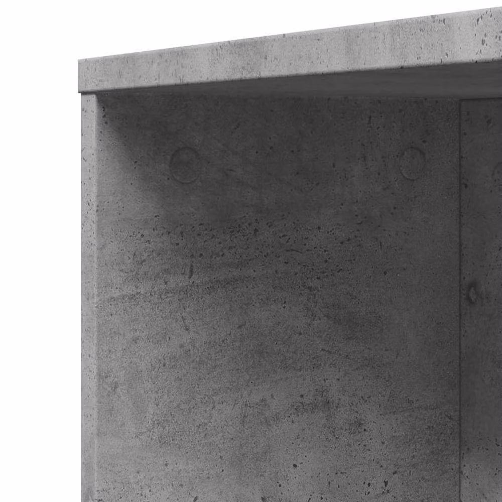 Berkfield Home Narrow Bathroom Cupboard with Wheels, Concrete Grey, H 135 x W 41 x D 22 cm – 3