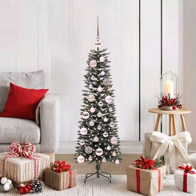 Berkfield Home Green Artificial Christmas Tree with Stand, W/D/H: 40.5 x 40.5 x 120 cm – 1