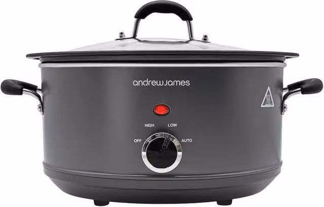 Andrew James Premium Slow Cooker with Auto Shut-off, 3.5 l, Grey – 1