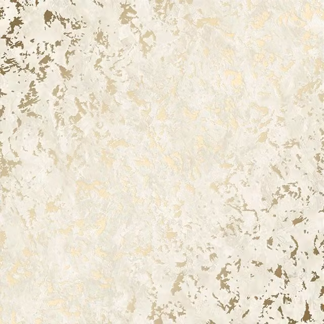 I Love Wallpaper Element Industrial Abstract Metallic Wallpaper in Ivory, Gold and Yellow