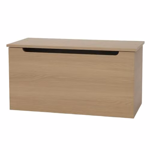 Core Products Freya Wooden Storage Chest Ottoman in Brown with Gas Strut Lid, W/D/H: 80 x 41.1 x 38 cm – 1