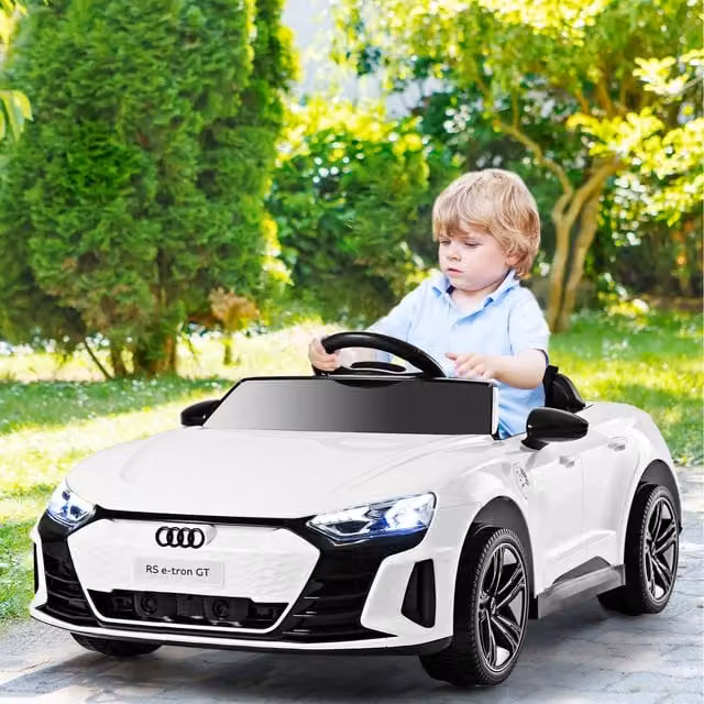 Costway Audi Licensed Electric Kids Ride On Car, White