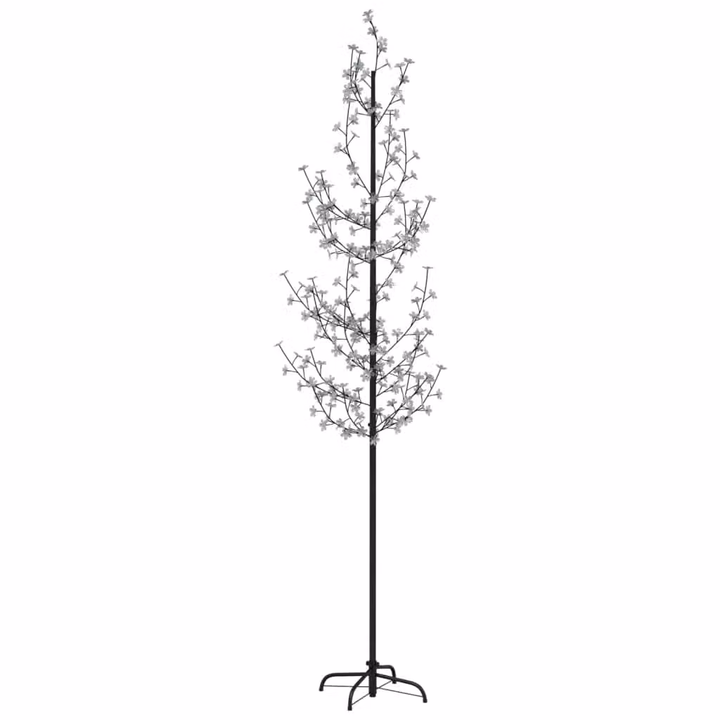Berkfield Home Cherry Blossom LED Tree with 368 Warm White LEDs, 300 cm, White – 2