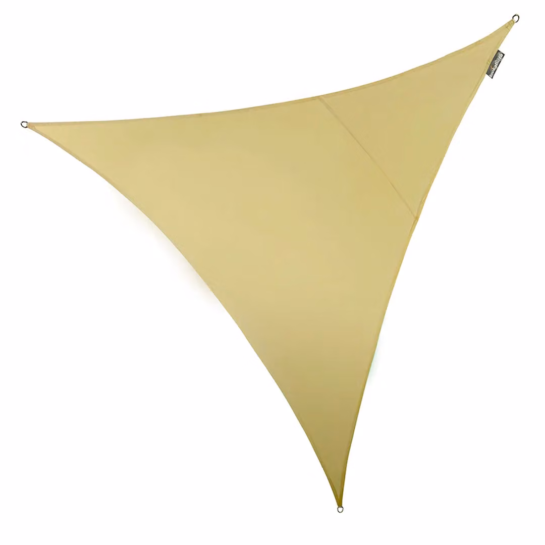 Primrose Triangle Waterproof Sand Garden Patio Sun Shade Sail Canopy with UV Block and Fixing Kit, Sand – 2