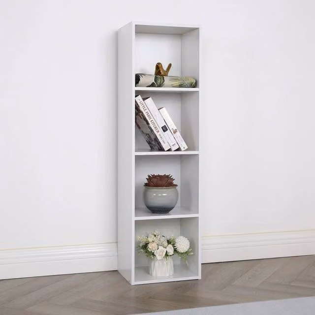 Home Garden Direct Jane 4 Tall Cube Storage Unit in White