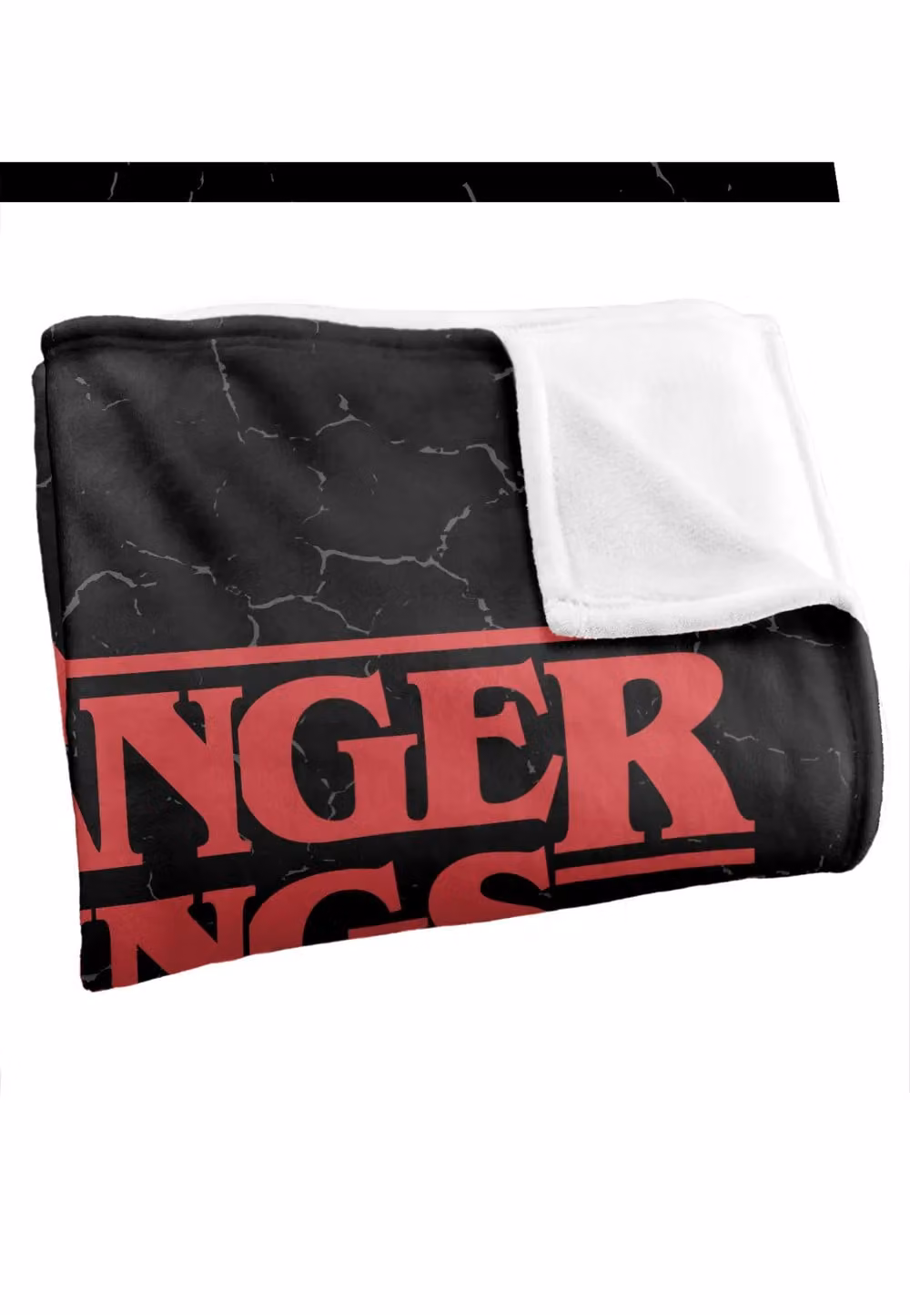Stranger Things Officially Licensed Super Soft Fluffy Throw Blanket, White, W: 152 cm, D: 127 cm – 1