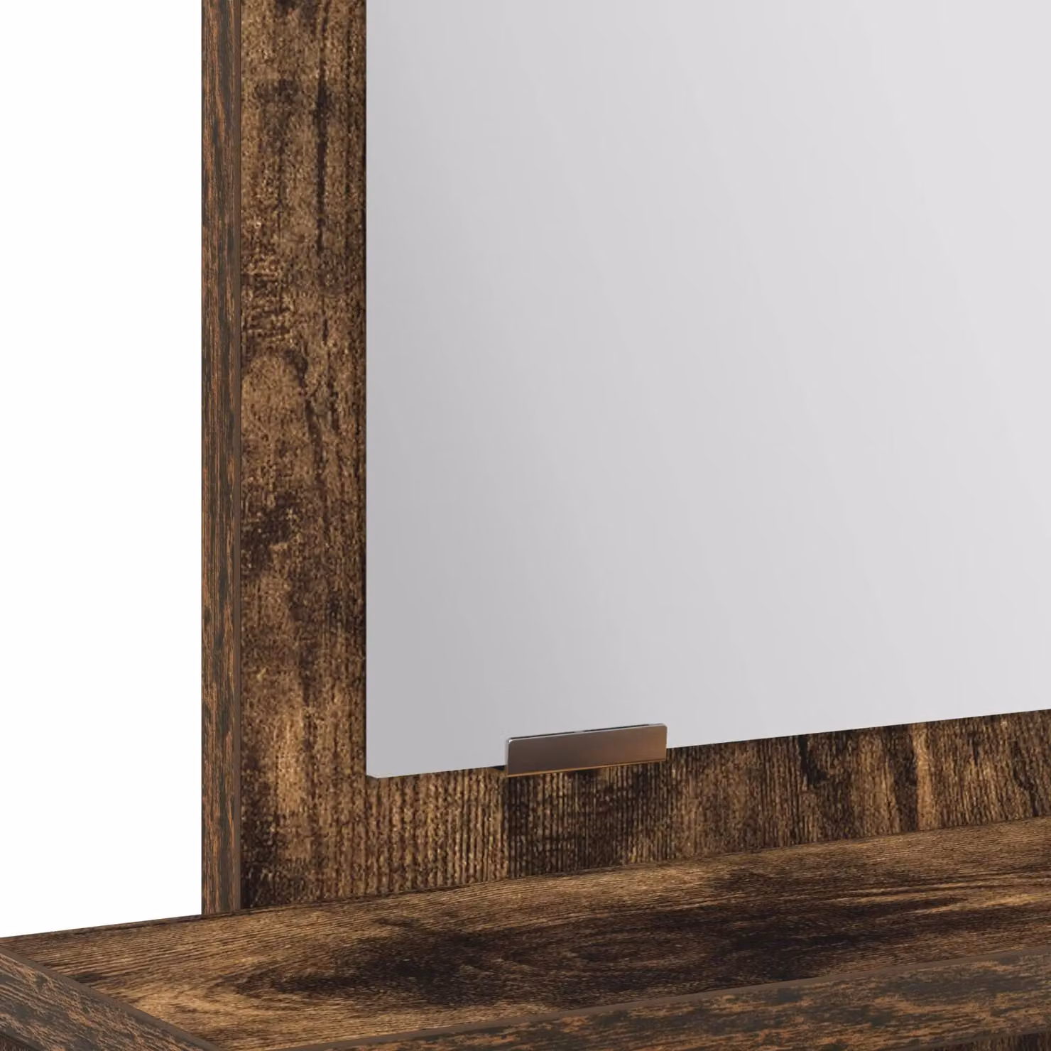 Berkfield Home Dressing Table with Drawers in Smoked Oak Brown, W/D/H: 50 x 41 x 140 cm – 3