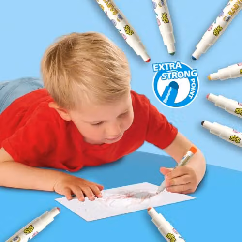 SES Creative My First Baby Markers in 8 Multicolour Shades, Washable and Hypoallergenic with Rounded Safety Nibs for Little Hands – 2
