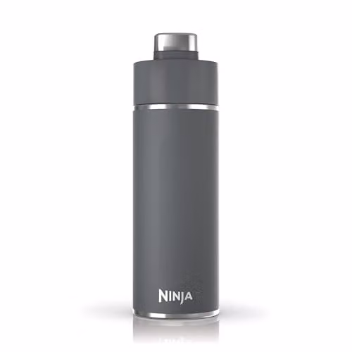 Ninja Thirsti Vacuum Insulated Stainless Steel Water Bottle and Flask with Leak-Proof Screw Lid, Grey, 700 ml – 1