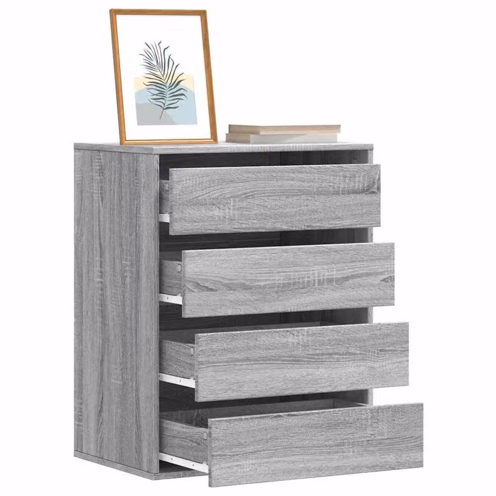 Berkfield Home Corner Chest of Drawers in Grey Sonoma, W/D/H: 60 x 41 x 76 cm – 2