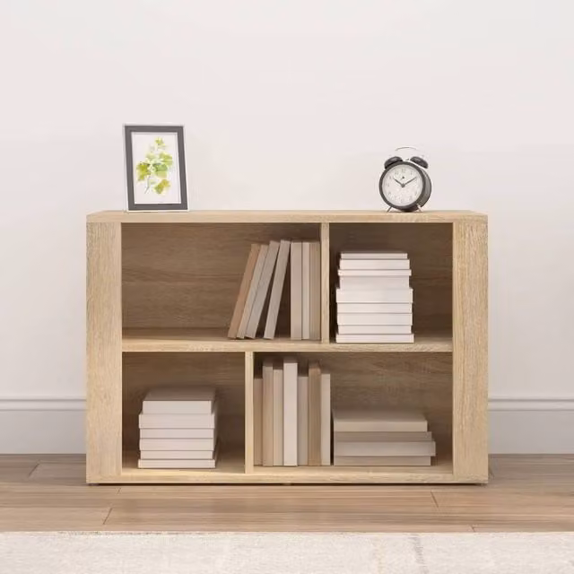 Berkfield Home Sonoma Oak Sideboard in Light Oak, W/D/H: 80 x 30 x 54 cm – 1