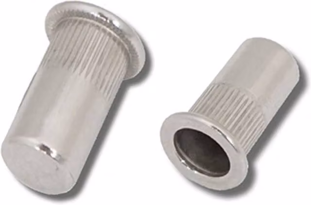 JRP Riveting Products M6 x 21.0mm Stainless Steel Rivet Nuts, Silver, Box of 500