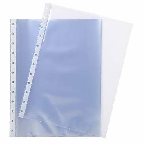 Exacompta Exactive Refill 10 Transparent Plastic Pockets for A4 Documents