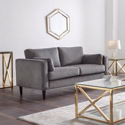 Julian Bowen Hayward 2 Seater Grey Fabric Sofa – 1