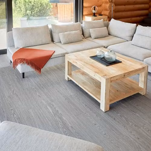 Novecrafto Self Adhesive Wood Look Vinyl Floor Planks, Mid Grey, Pack of 7, W/D: 91.4 x 15.2 cm
