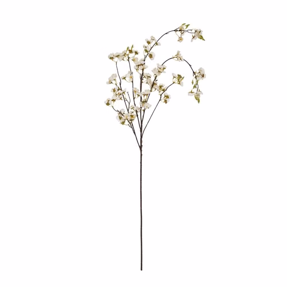 Lemon Pavilion White Artificial Japanese Blossom Plastic L6 x W8 x H130 cm – 4