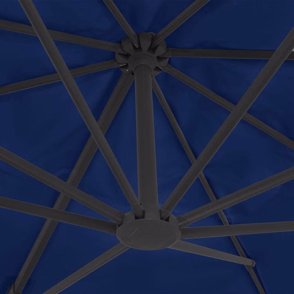 Berkfield Home Cantilever Garden Umbrella with Aluminium Pole, Azure Blue, 4 x 3 m – 3