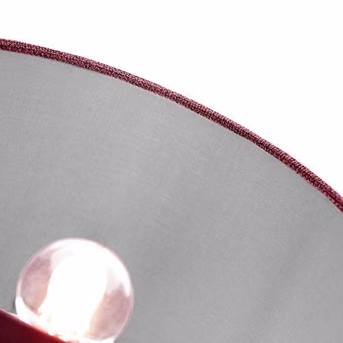 Happy Homewares Modern Purple Fabric and Metal Cylinder Drum Lampshade, Diameter: 30.48 cm – 2