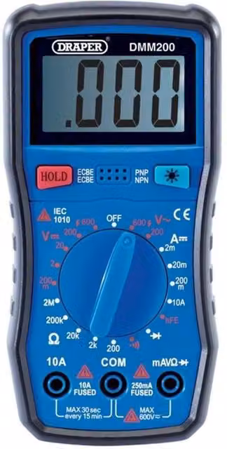 Draper Digital Multimeter in Blue